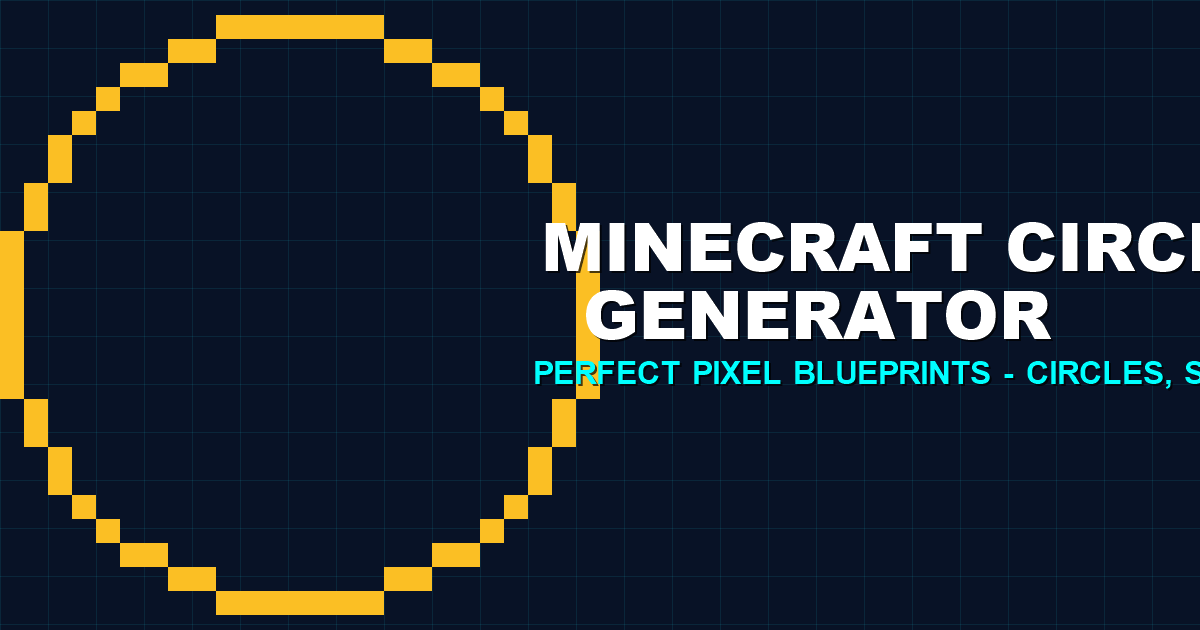 Minecraft Circle Generator — Circles & Spheres