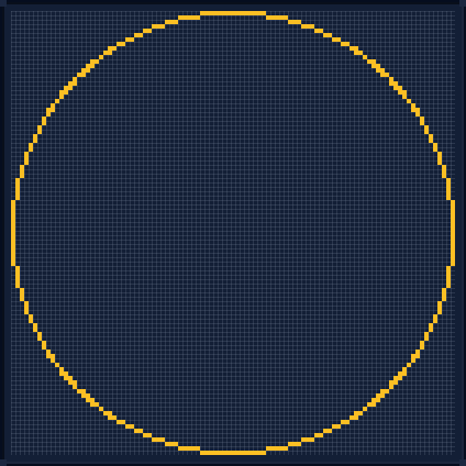 Minecraft 101x101 Circle — 316 Blocks