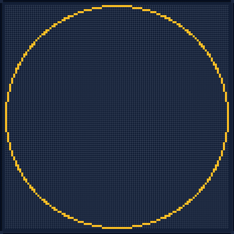 Minecraft 111x111 Circle — 352 Blocks
