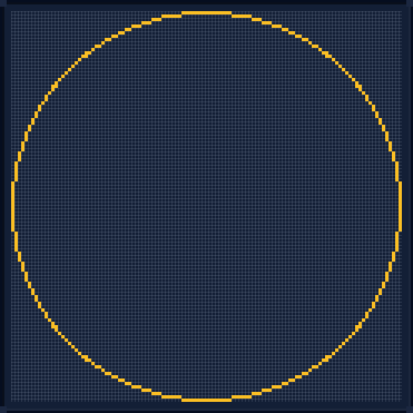 Minecraft 117x117 Cerchio — 336 blocchi