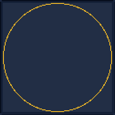 Minecraft 123x123 Cerchio — 368 blocchi
