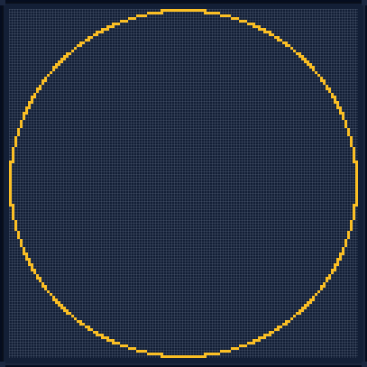 Minecraft 129x129 Circle — 440 Blocks