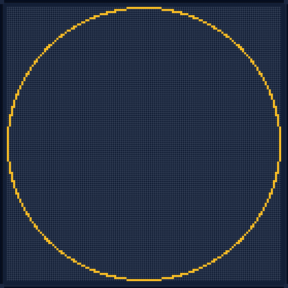 Minecraft 133x133 Circle — 424 Blocks