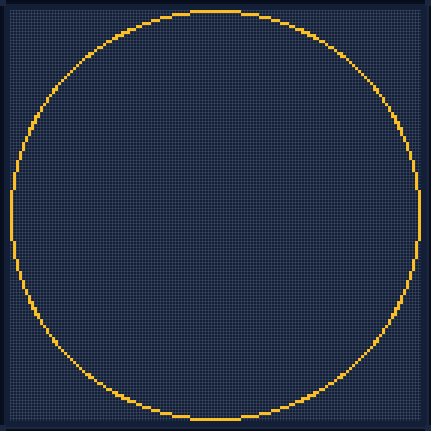 Minecraft 137x137 Circle — 416 Blocks