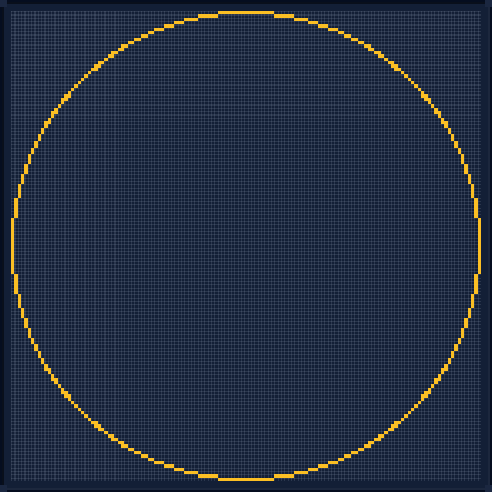 Minecraft 141x141 Circle — 428 Blocks