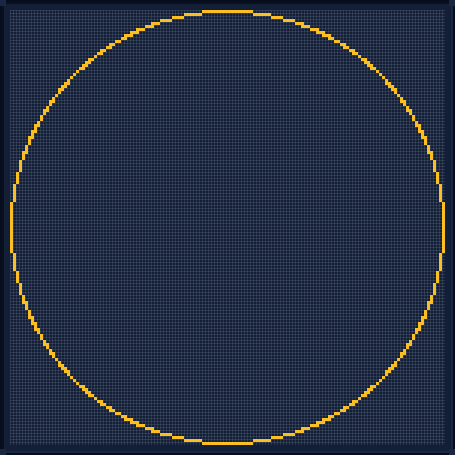Minecraft 145x145 Circle — 480 Blocks