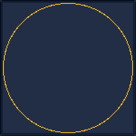 Minecraft 147x147 Circle — 444 Blocks