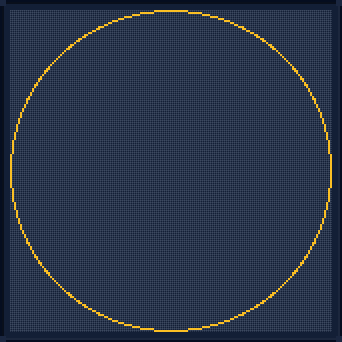 Minecraft 161x161 Circle — 492 Blocks