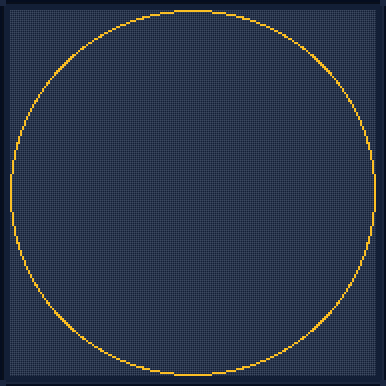 Minecraft 183x183 Circle — 576 Blocks