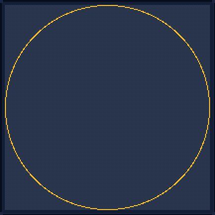 Minecraft 207x207 Circle — 672 Blocks