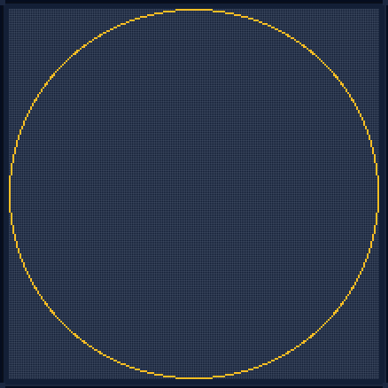 Minecraft 209x209 Circle — 620 Blocks
