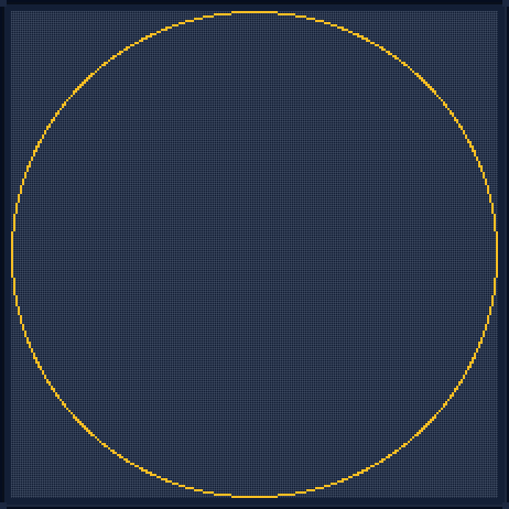 Minecraft 221x221 Circle — 720 Blocks