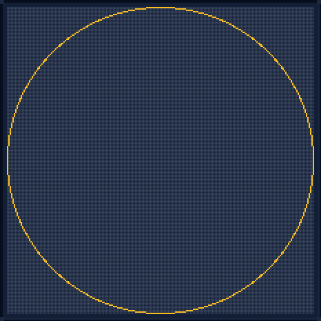 Minecraft 223x223 Circle — 668 Blocks