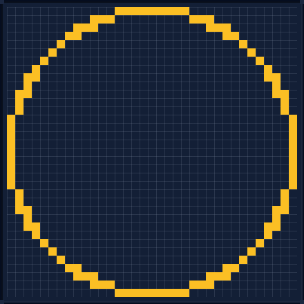 Minecraft 35x35 Circle — 112 Blocks