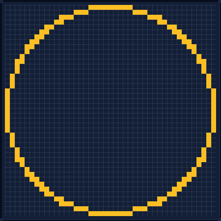 Minecraft 43x43 Circle — 144 Blocks