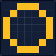 Minecraft 7x7 Circle — 16 Blocks