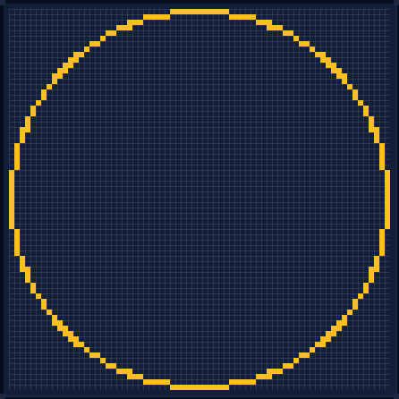 Minecraft 71x71 Circle — 224 Blocks