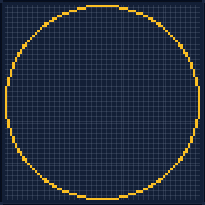 Minecraft 79x79 Circle — 236 Blocks