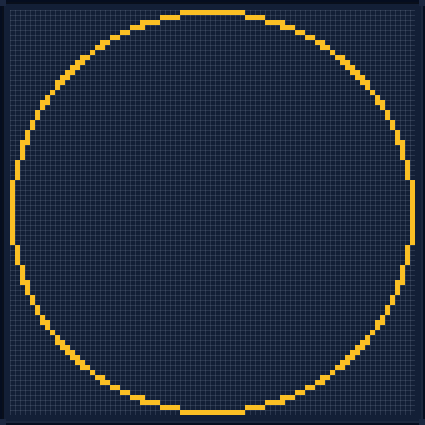 Minecraft 81x81 Circle — 264 Blocks