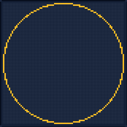 Minecraft 83x83 Circle — 248 Blocks
