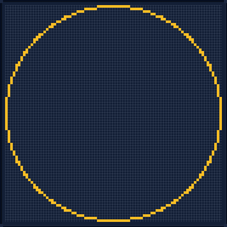 Minecraft 85x85 Circle — 264 Blocks