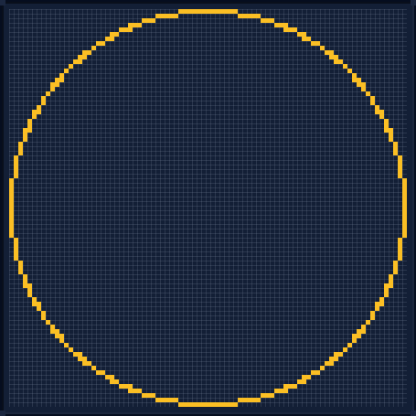Minecraft 87x87 Circle — 276 Blocks