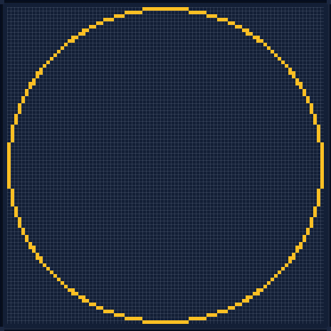 Minecraft 89x89 Circle — 264 Blocks