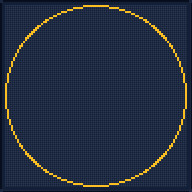 Minecraft 91x91 Circle — 288 Blocks