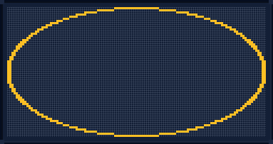 Minecraft 121x121 Oval — 386 Blöcke