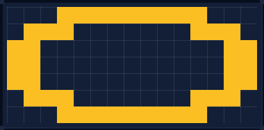 Minecraft 15x15 Oval — 42 Blöcke