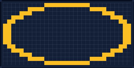 Minecraft 31x31 Oval — 90 Blöcke