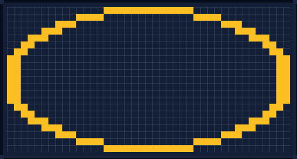 Minecraft 41x41 Oval — 122 Blocks