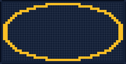 Minecraft 51x51 Oval — 158 Blocks