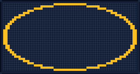Minecraft 61x61 Oval — 186 Blöcke