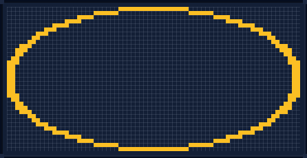 Minecraft 71x71 Oval — 226 Blocks