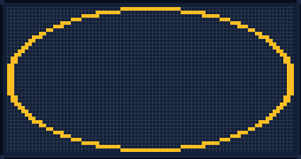Minecraft 81x81 Oval — 238 Blocks